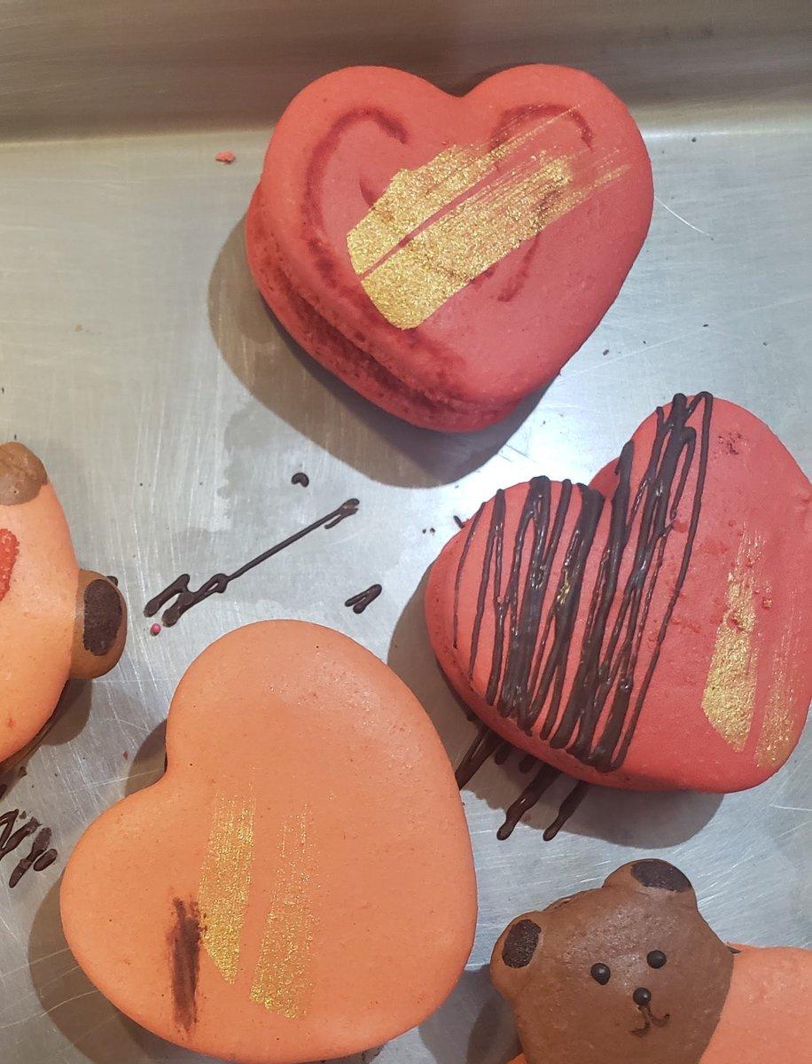 Large Heart Macarons