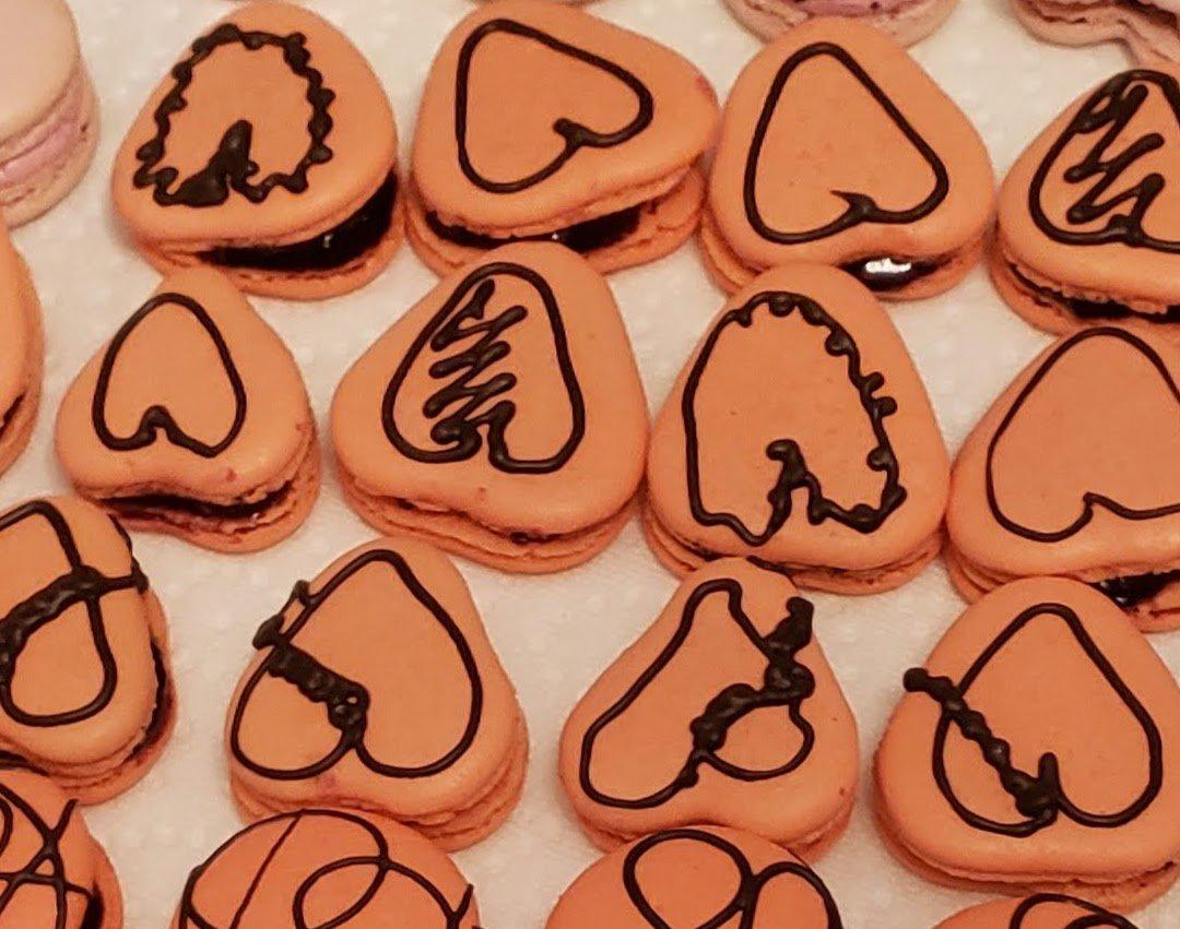 Heart Macarons